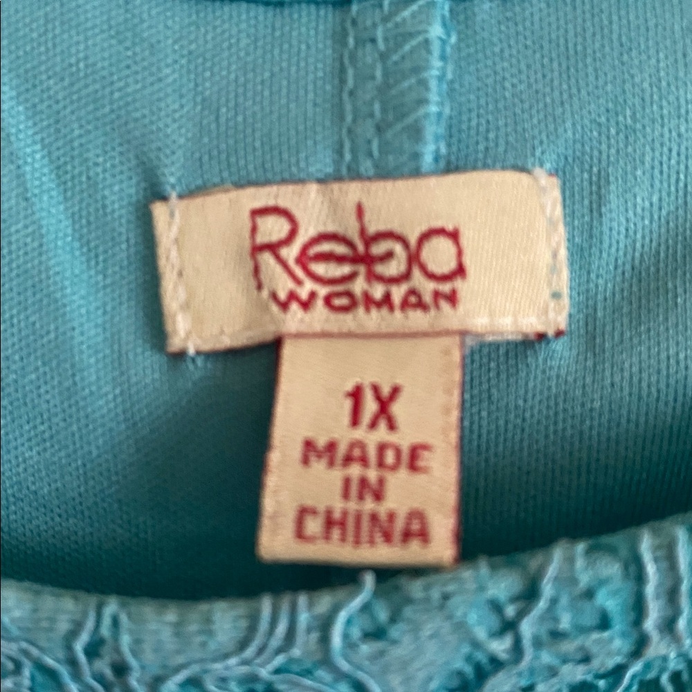 REBA Turquoise Lace Midi Dress - Picture 9 of 16